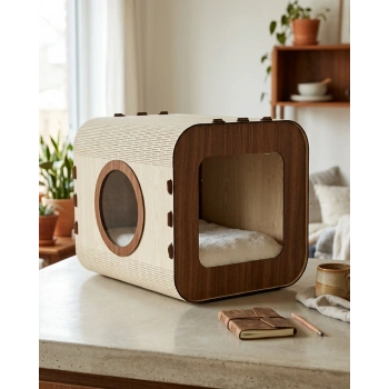 Özel Tasarım Vista MDF Kedi Evi