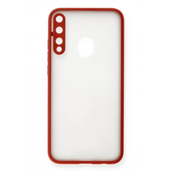 Huawei P40 Lite E Kılıf Montreal Silikon Kapak - Kırmızı