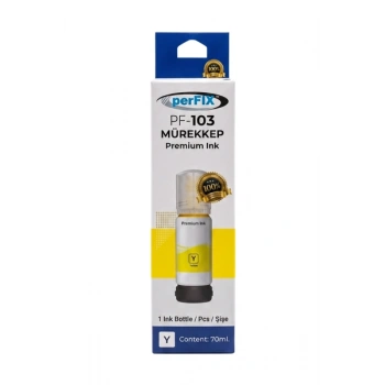 perFIX PF T103Y  Sarı Şişeli Mürekkep (70 ml )