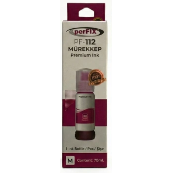 perFIX PF T112M  Kırmızı Şişeli Mürekkep (70 ml )