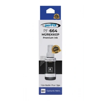 perFIX PF T6731  Siyah Şişeli Mürekkep (70 ml )