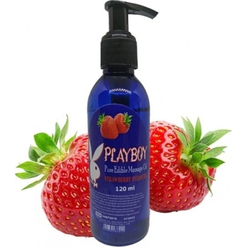 Playboy Aromaterapi Çilek ve Nane Aromalı Masaj Yağı
