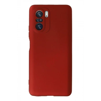 Xiaomi Poco F3 Kılıf First Silikon - Kırmızı