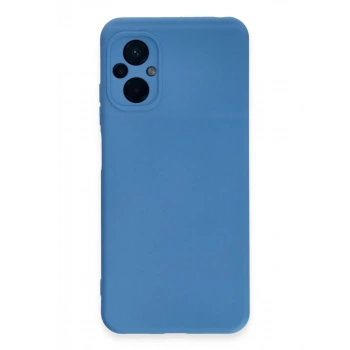 Xiaomi Poco M5 Kılıf Nano içi Kadife Silikon - Mavi