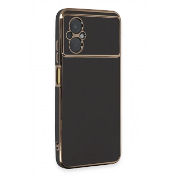 Xiaomi Poco M5 Kılıf Volet Silikon - Siyah