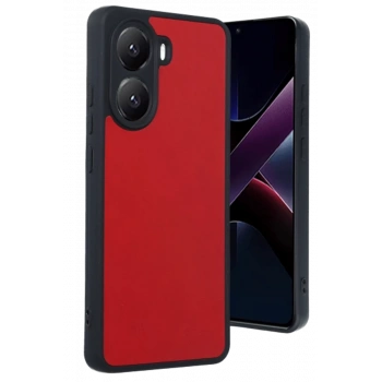 Xiaomi Poco X7 Pro Kılıf Aras Deri Kapak - Kırmızı
