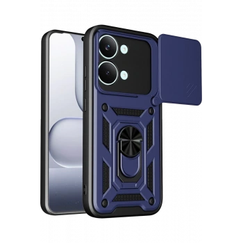 Xiaomi Poco X8 Pro Max Pars Lens Yüzüklü Silikon - Lacivert