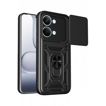 Xiaomi Poco X8 Pro Max Pars Lens Yüzüklü Silikon - Siyah