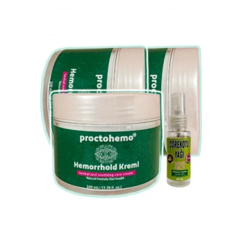 Proctohemo Krem 100 ml x 3 adet + Çörek Otu Yağı 30 ml