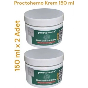 Proctohemo Krem 150 ml - Hemorrhoid Cream x 2 Adet