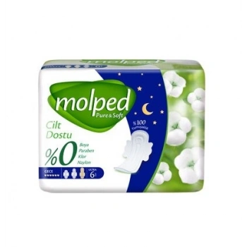 Pure&Soft Gece Ped 6 Adet