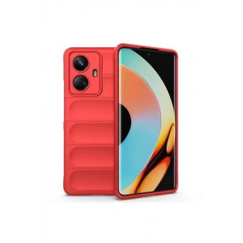 Realme 10 Pro 5G Kılıf Optimum Silikon - Kırmızı