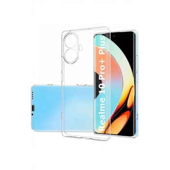 Realme 10 Pro Plus 5G Uyumlu Kılıf Lüx Şeffaf Silikon