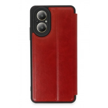 Realme 12 Lite Kılıf Flip Cover - Kırmızı