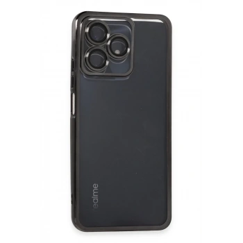 Realme C53 Kılıf Lensli Silikon - Siyah