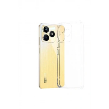 Realme C53 Uyumlu Kılıf Lüx Şeffaf Silikon