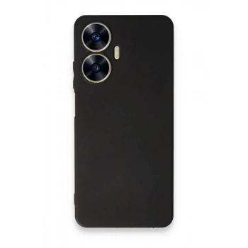 Realme C55 Kılıf First Silikon - Siyah
