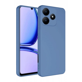 Realme C61 Kılıf First Silikon - Mavi