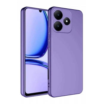 Realme C61 Uyumlu Kılıf First Silikon - Lila