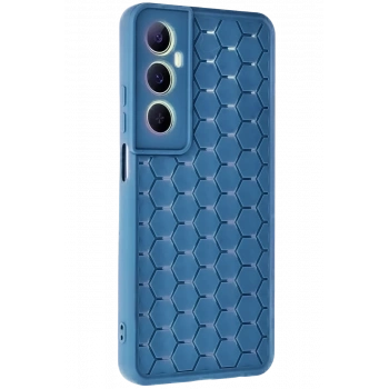 Realme C65 Kılıf Petek Silikon Kapak - Mavi