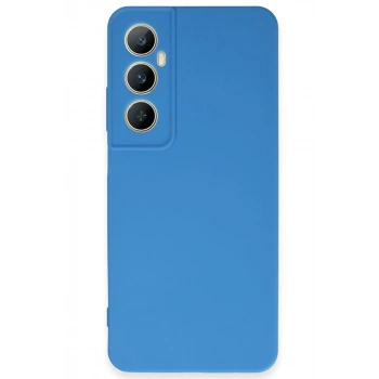 Realme C65 Uyumlu Kılıf First Silikon - Mavi