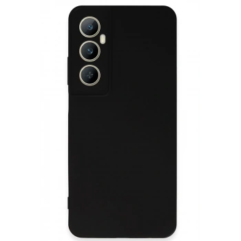 Realme C65 Uyumlu Kılıf First Silikon - Siyah