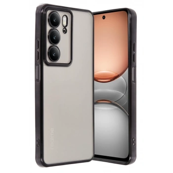 Realme C75 4G Kılıf Lensli Silikon - Siyah