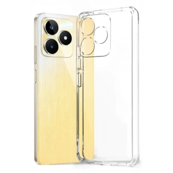 Realme Note 50 4G Uyumlu Kılıf Lüx Şeffaf Silikon