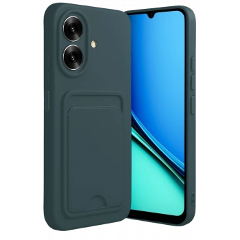 Realme Note 60 Kelvin Kartvizitli Silikon - Koyu Yeşil