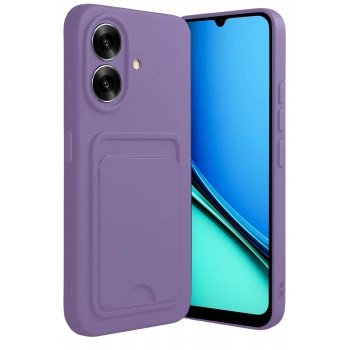 Realme Note 60 Uyumlu Kelvin Kartvizitli Silikon - Lila