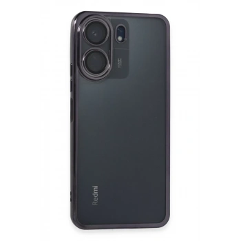 Xiaomi Redmi 13C Kılıf Lensli Silikon - Mor