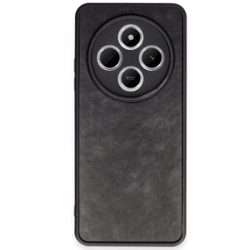 Xiaomi Redmi 14C Kılıf Aras Deri Kapak - Siyah