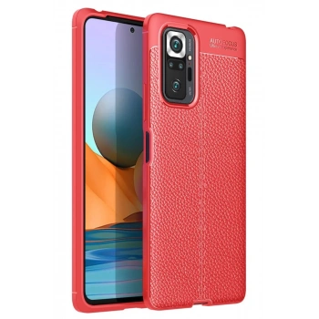 Xiaomi Redmi Note 10 Pro Kılıf Auto Focus Kapak - Kırmızı