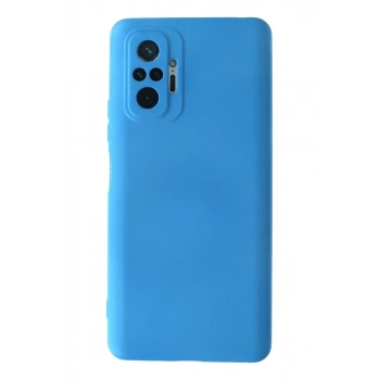Xiaomi Redmi Note 10 Pro Kılıf Nano içi Kadife Silikon - Mavi