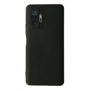 Xiaomi Redmi Note 10 Pro Kılıf Nano içi Kadife Silikon - Siyah