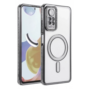 Xiaomi Redmi Note 12 Pro 4G Joke Simli Magneticsafe Kılıf - Siyah