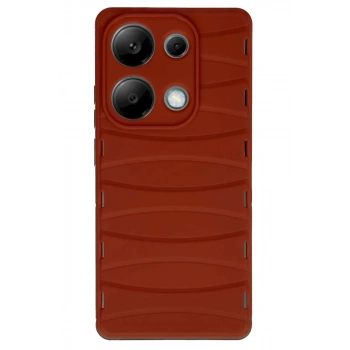 Xiaomi Redmi Note 13 Pro 4G Kılıf Bibercas Silikon Kapak - Kırmızı