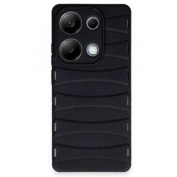 Xiaomi Redmi Note 13 Pro 4G Kılıf Bibercas Silikon Kapak - Siyah