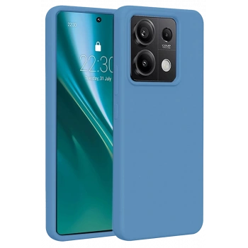 Xiaomi Redmi Note 13 Pro 4G Kılıf First Silikon - Mavi