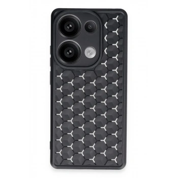 Xiaomi Redmi Note 13 Pro 4G Kılıf Petek Silikon Kapak - Siyah