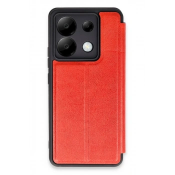 Xiaomi Redmi Note 13 Pro 5G Kılıf Flip Cover - Kırmızı