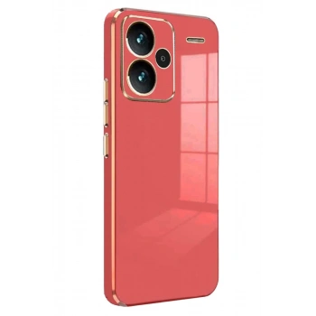 Xiaomi Redmi Note 13 Pro Plus Kılıf Volet Silikon - Kırmızı