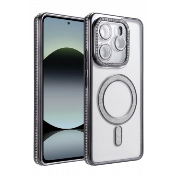 Xiaomi Redmi Note 14 4G Joke Simli Magneticsafe Kılıf - Siyah
