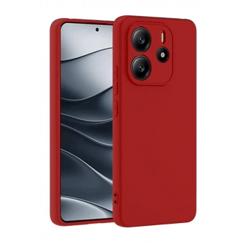 Xiaomi Redmi Note 14 4G Kılıf First Silikon - Kırmızı