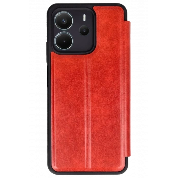 Xiaomi Redmi Note 14 4G Kılıf Flip Cover - Kırmızı