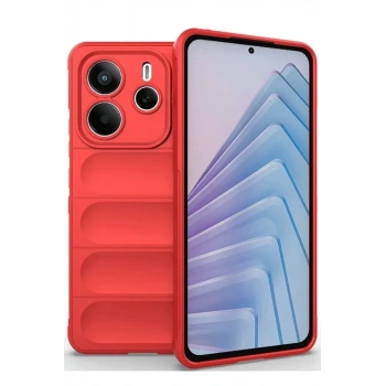 Xiaomi Redmi Note 14 4G Kılıf Optimum Silikon - Kırmızı