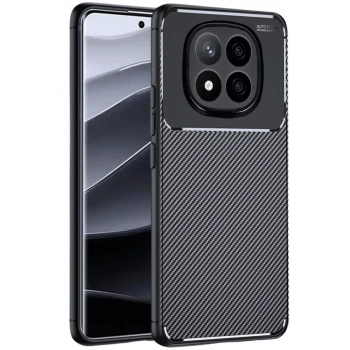 Xiaomi Redmi Note 14 Pro 4G Kılıf Auto Focus Karbon Kapak - Siyah