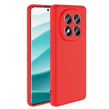 Xiaomi Redmi Note 14 Pro 4G Kılıf First Silikon - Kırmızı