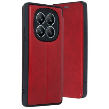 Xiaomi Redmi Note 14 Pro 4G Kılıf Flip Cover - Kırmızı
