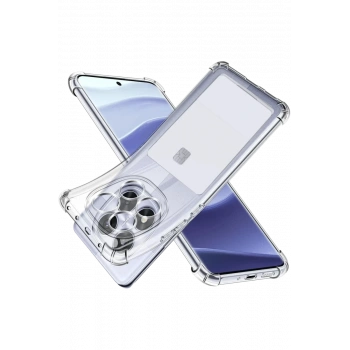 Xiaomi Redmi Note 14 Pro 4G Kılıf Kart Şeffaf Silikon - Şeffaf